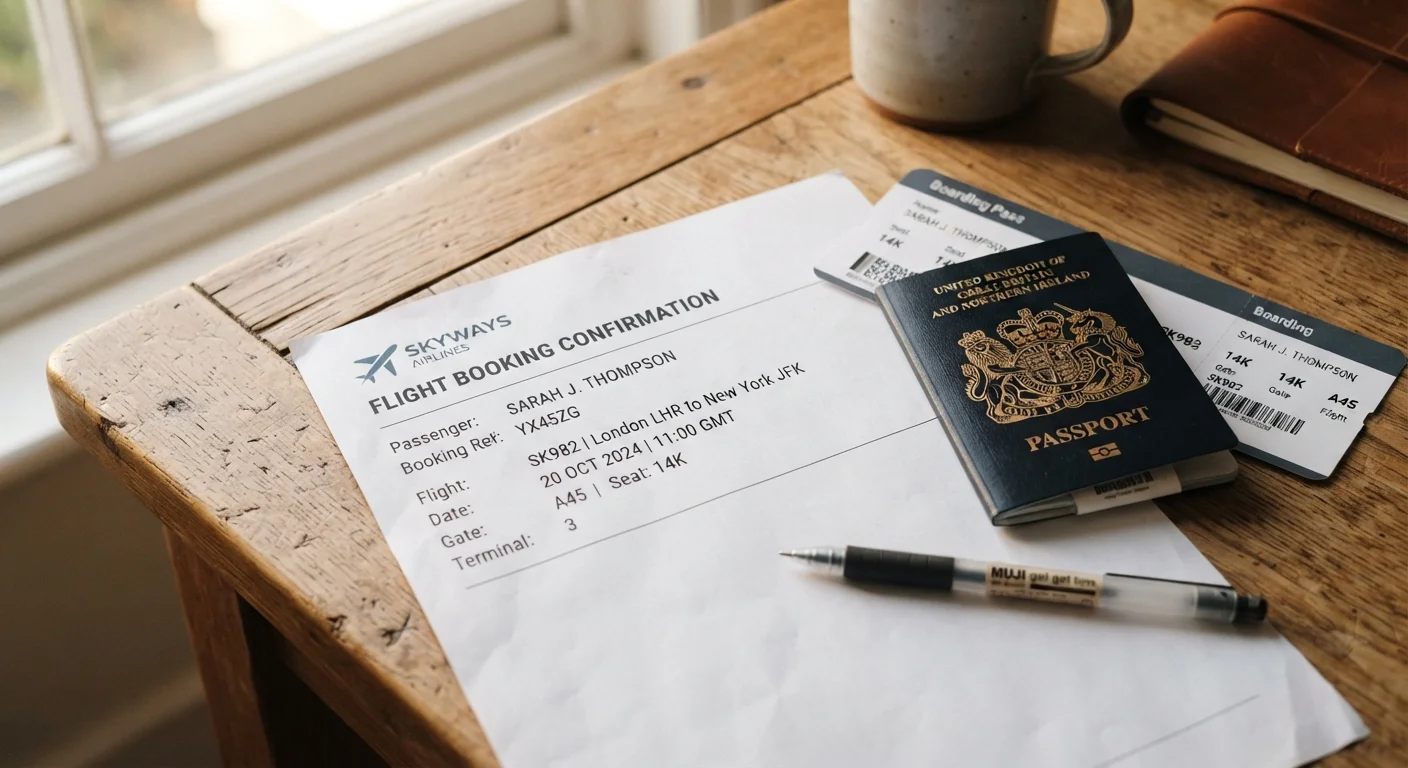 Reading a Flight Itinerary: A Plain-Language Reference