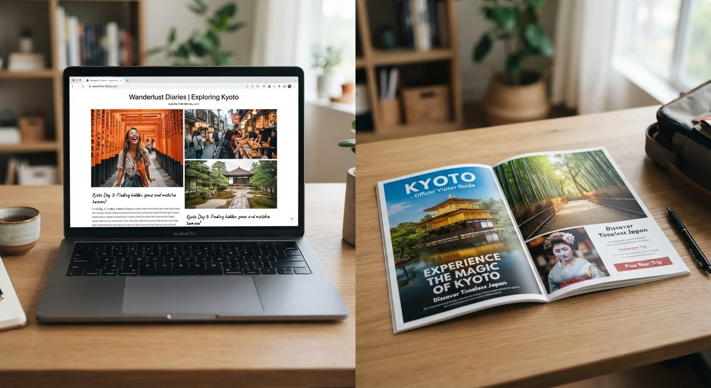 Trusting Travel Blogs vs. Official Tourism Sources: How Each Shapes What You See